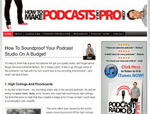 Tablet Screenshot of howtomakepodcastslikeapro.com